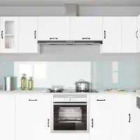 vidaXL Protection de cuisine 2 pcs Blanc 120 x 50 cm verre trempé