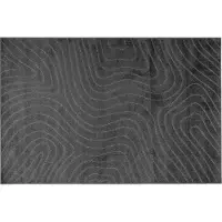 vidaXL Tapis de salon PALMERAS Anthracite 340 x 240 cm Polyester