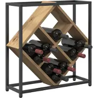 vidaXL Étagère à vin chêne artisanal 51 x 18 x 52,5 cm