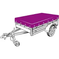vidaXL Filet pour remorque vert 2x3 m PEHD
