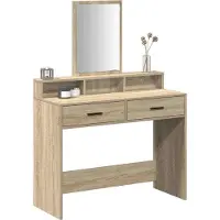 vidaXL Coiffeuse chêne Sonoma 100 x 41 x 140 cm Bois composite
