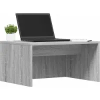 vidaXL Table murale, placage bois imitation chêne Sonoma gris, 60 x 45 x 30 cm