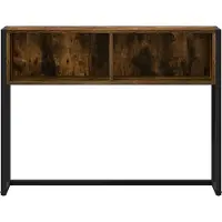 vidaXL Table d'appoint Chêne Fumé 100 x 36 x 75 cm Bois d'ingénierie