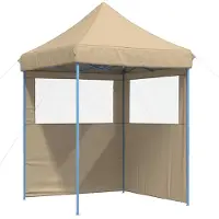 vidaXL Tente de réception beige 200 x 200 x 306 cm Tissu Oxford