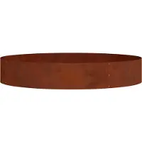 vidaXL Bordure de jardin en métal rouillé, 120 x 120 x 20 cm, en acier résistant aux intempéries