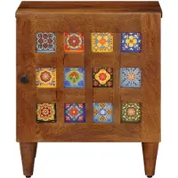 vidaXL Cabinet de chevet 2 pcs Marron 40 x 33,5 x 46 cm