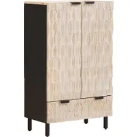vidaXL Haut Armoire Uni Finition Lavage Blanc