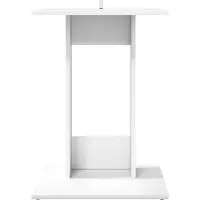 vidaXL Table d'appoint Blanc 45 x 40 x 62,5 cm Bois d'ingénierie