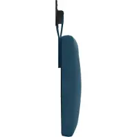 vidaXL Tête de lit suspendue en velours bleu