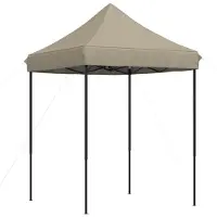 vidaXL Tente de réception Taupe 200 x 200 x 306 cm Tissu Oxford