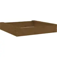 Super Merchant Bac à sable avec sièges marron miel carré bois de pin massif