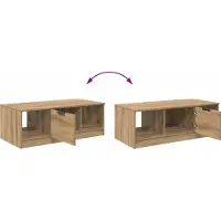 vidaXL Table basse en chêne Artisan 102 x 50 x 36cm Bois composite