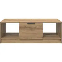 vidaXL Table basse en chêne Artisan 102 x 50 x 36cm Bois composite