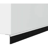 vidaXL Joints d'étanchéité pour portes, à fixer, 6 pièces, 100 cm, alliage d'aluminium