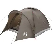 vidaXL Tente de pêche 2 personnes brune étanche à l'eau