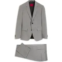 HUGO Costume deux pièces Slim en laine mélangée