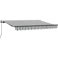 vidaXL Store rétractable anthracite 250 x 200 cm Tissu