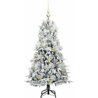 vidaXL Sapin de Noël Artificiel à Branches Articulées Vert 120 cm