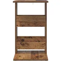 vidaXL Table d'appoint Bois ancien 40 x 35 x 60,5 cm Bois d'ingénierie