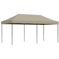 vidaXL Tente de réception pliable Pop-Up Taupe 580x292x315 cm