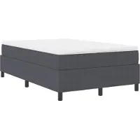 vidaXL Sommier plateforme gris foncé 120 x 190 cm en velours côtelé