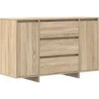 vidaXL Sideboard chêne Sonoma 120 x 41 x 75 cm Matériau dérivé du bois