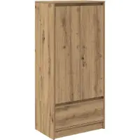 vidaXL Armoire avec tiroir Chêne Artisan 55,5x34x119,5 cm