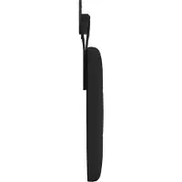 vidaXL Tête de lit suspendue , tissu noir