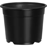 vidaXL Pot à fleurs 100 pcs Noir Ø 15 x 12,5 cm Plastique