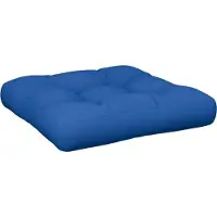 vidaXL Coussin de palette bleu royal 60x60x12 cm tissu