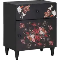 vidaXL Table de chevet avec tiroir Multicolore 50 x 33 x 60 cm