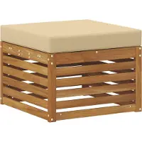 vidaXL Tabouret d'extérieur en bois massif d'acacia naturel