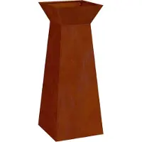 vidaXL Jardinière à pilier Argent 40 x 40 x 100 cm