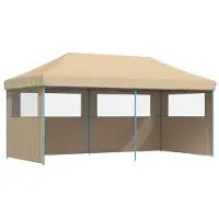 vidaXL Tente de réception beige 292 x 580 x 315 cm Tissu Oxford