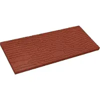 vidaXL Pavés 6 pièces Rouge 60,5 x 25 x 2 cm Caoutchouc