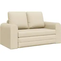 vidaXL Canapé-lit 60cm Tissu Crème