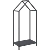 vidaXL Étagère à bois de chauffage anthracite 40x25x90 cm Acier laminé à froid