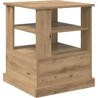 vidaXL Cabinet de chevet avec tiroir chêne artisanal 50 x 50 x 60 cm