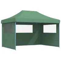 vidaXL Tente de réception verte 279 x 410 x 315 cm Tissu Oxford
