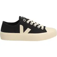 Veja Wata II Low Chaussures de sport en toile pour hommes en noir - 9 Royaume-Uni - 43 EU - 10 US / Noir