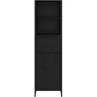 vidaXL Bibliothèque noire imitation chêne 43 x 36 x 150,5 cm