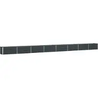 vidaXL Jardinière Anthracite 480 X 50 X 45 Cm Acier Galvanisé