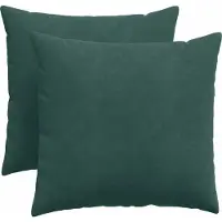 vidaXL Coussins de canapé 2 pcs Vert foncé 50 x 50 cm