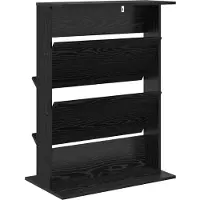 vidaXL Étagère à magazines noir imitation chêne 70 x 41 x 96 cm Bois composite