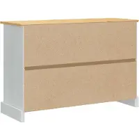 vidaXL Coffres de rangement Blanc 112 x 40 x 75 cm Pin massif