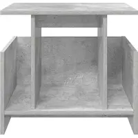 vidaXL Support TV, 2 pièces, gris béton, matériau de bois