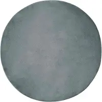 vidaXL Tapis antidérapant en fourrure synthétique Olite Anthracite Ø 120 cm
