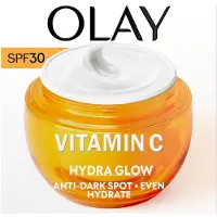 Olay Crème de jour hydratante à la vitamine C SPF30 de - Anti-taches de pigmentation - Uniformise - Hydrate - 50 ml