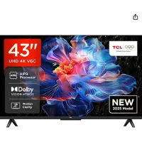 TCL Téléviseur LED 109 cm (43 pouces) 43V6C, Ultra HD 4K, Smart TV, Wi-Fi, CI+