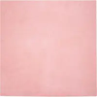 vidaXL Tapis en Fourrure artificielle de lapin Olite Rose 160 x 160 cm Polyester